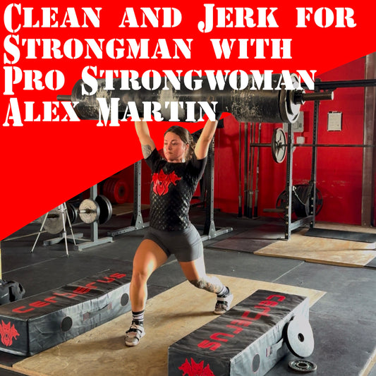 Clean and Jerk for Strongman with Pro Strongwoman Alex Martin